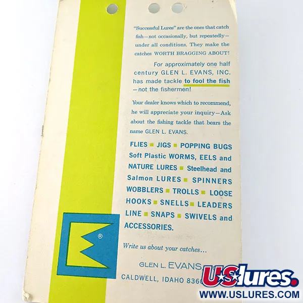   Glen Evans Colorado Spinner 3/0, 3/64oz Nickel spinning lure #17581