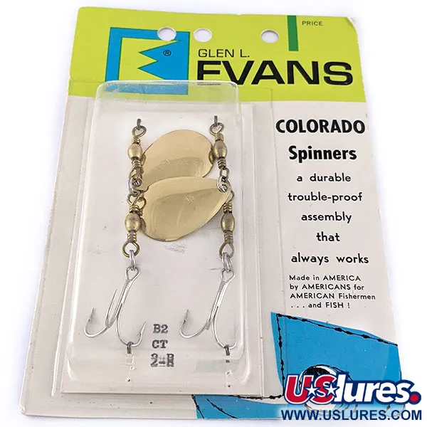   Glen Evans Colorado Spinner 2, 1/4oz Gold spinning lure #17582