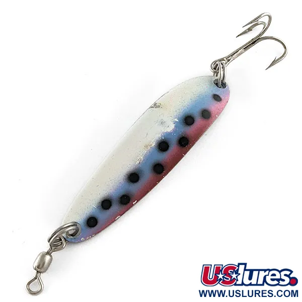 Vintage  Luhr Jensen Krocodile #3, 1/3oz Rainbow Trout fishing spoon #17595