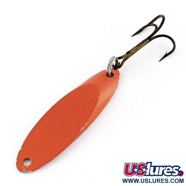 Vintage  Acme Kastmaster, 1/4oz Orange/nickel fishing spoon #17597