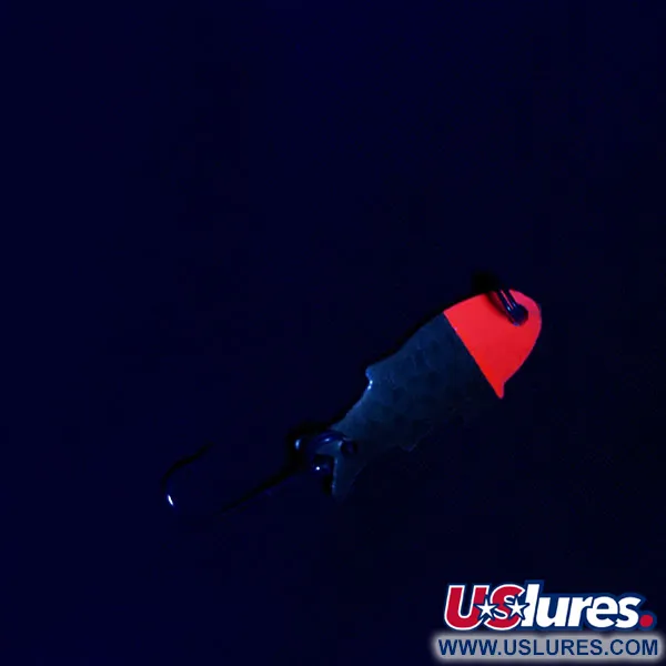 Vintage   Shoff's Triple Teazer UV, 1/32oz Brass/red UV fishing spoon #17599