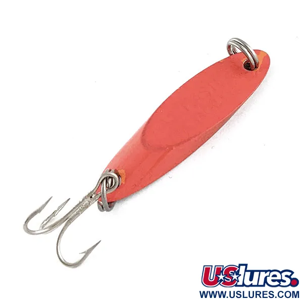 Vintage  Acme Kastmaster, 1/8oz Orange/nickel fishing spoon #17611