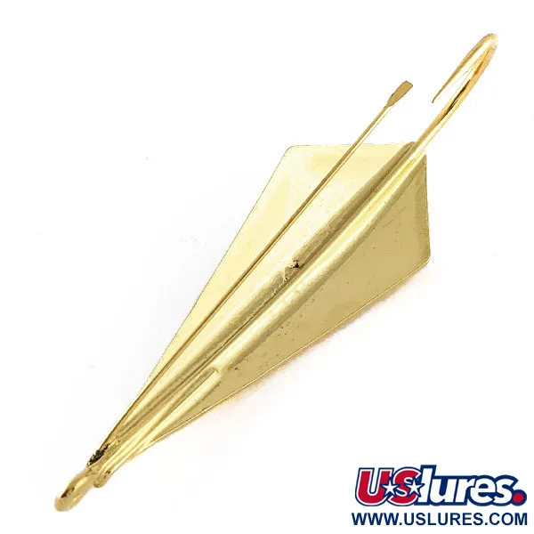 Vintage   Rebel Arrowhead, 2/5oz Gold fishing spoon #17619