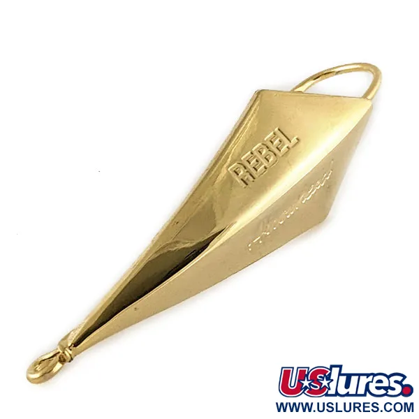 Vintage   Rebel Arrowhead, 2/5oz Gold fishing spoon #17619