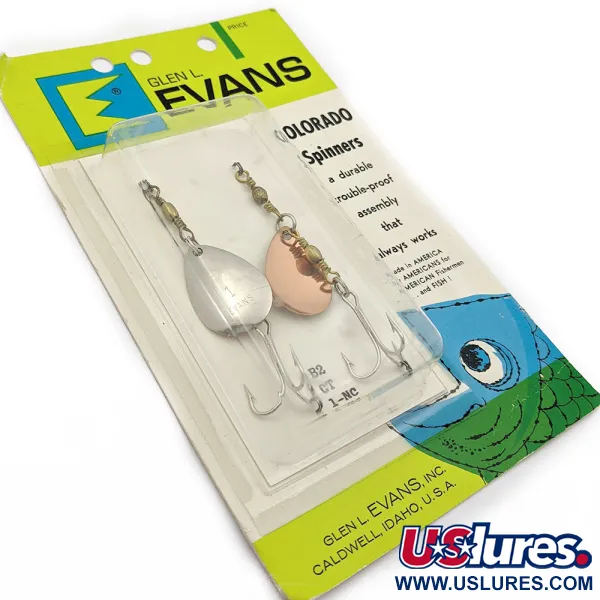   Glen Evans Colorado Spinner1, 3/16oz Nickel/copper fishing spoon #17789