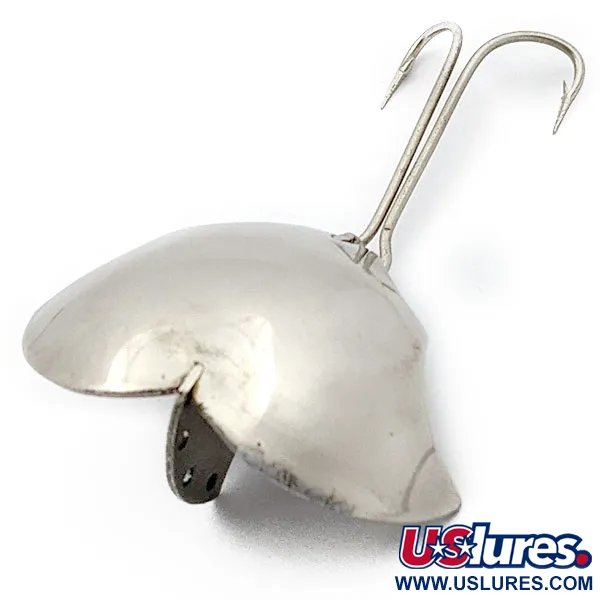 Vintage  Harrison Industries Baby Bat, 1/2oz Nickel fishing spoon #17652