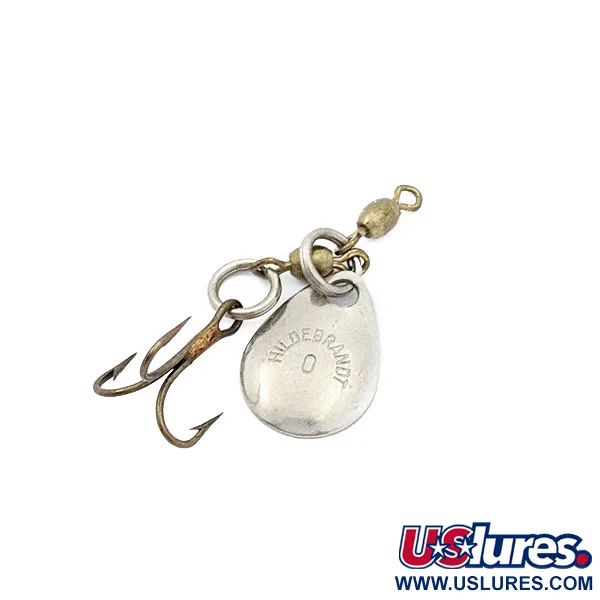 Vintage  Yakima Bait Hildebrandt 0 Colorado Spinner, 1/32oz Nickel spinning lure #17656