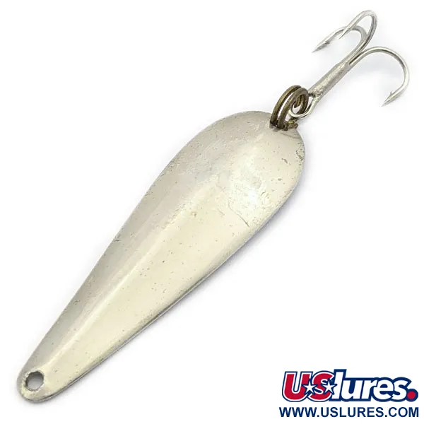 Vintage   Wright & McGill Streamliner, 1/4oz Nickel fishing spoon #17663