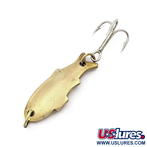 Vintage   Shoff's Triple Teazer, 1/8oz Brass fishing spoon #17679