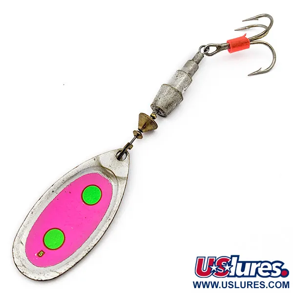 Vintage   Mepps See Best rare, 3/5oz Silver/pink spinning lure #17684