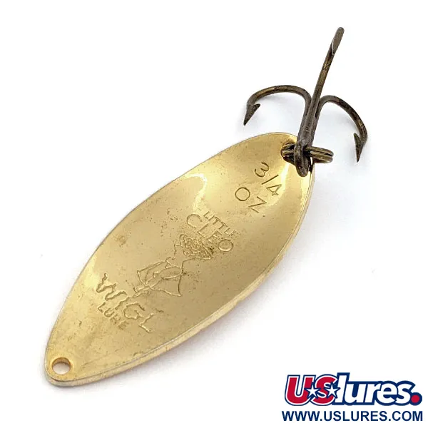Vintage  Seneca Little Cleo (Hula Girl), 3/4oz Gold fishing spoon #17685