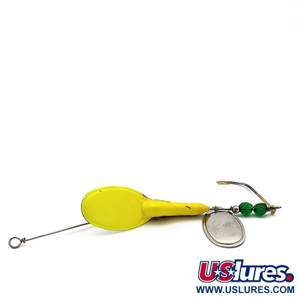 Vintage  Other Pa's Double Trouble Deep Diver , 3/4oz Yellow UV  glows fishing #17689