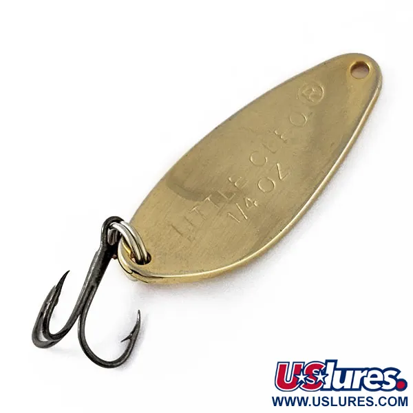 Vintage   Acme Little Cleo, 1/4oz Orange/gold fishing spoon #17734