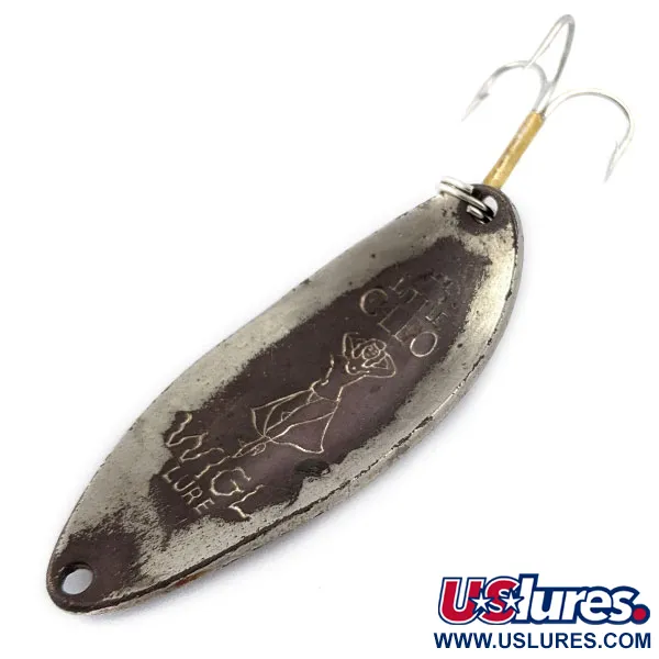 Vintage  Seneca Little Cleo (Hula Girl), 1/2oz Nickel / copper fishing spoon #17742