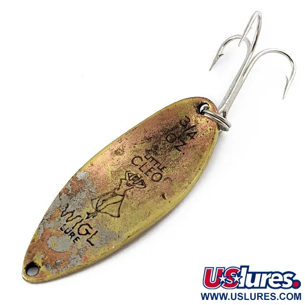 Vintage  Seneca Little Cleo (Hula Girl), 3/4oz Copper/brass fishing spoon #17744