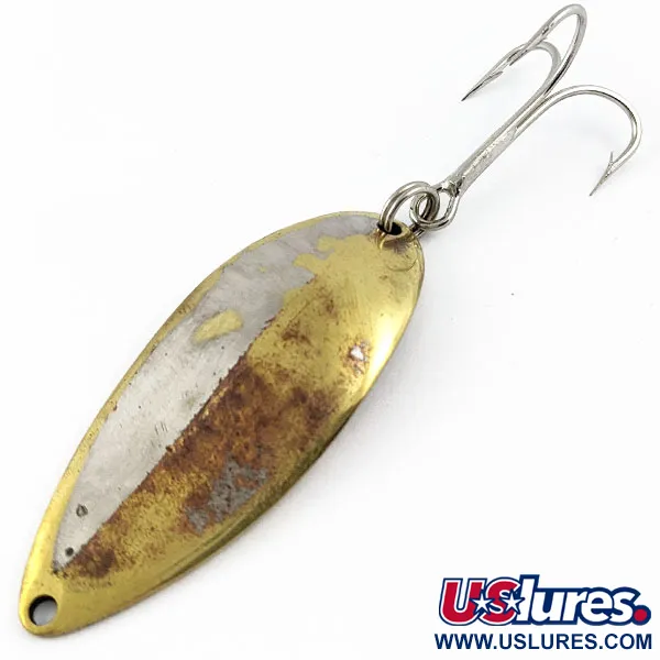 Vintage  Seneca Little Cleo (Hula Girl), 3/4oz Copper/Brass/Nickel fishing spoon #17745