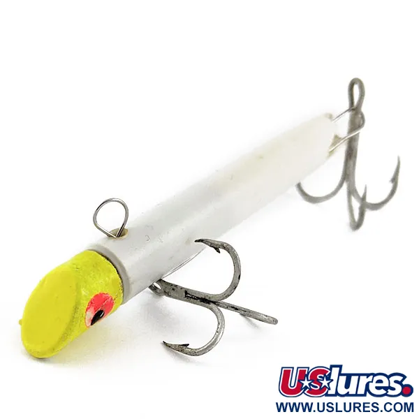 Vintage   Sea Striker Got Cha Gotcha G1000 Series UV, 1oz White yellow fishing #17773