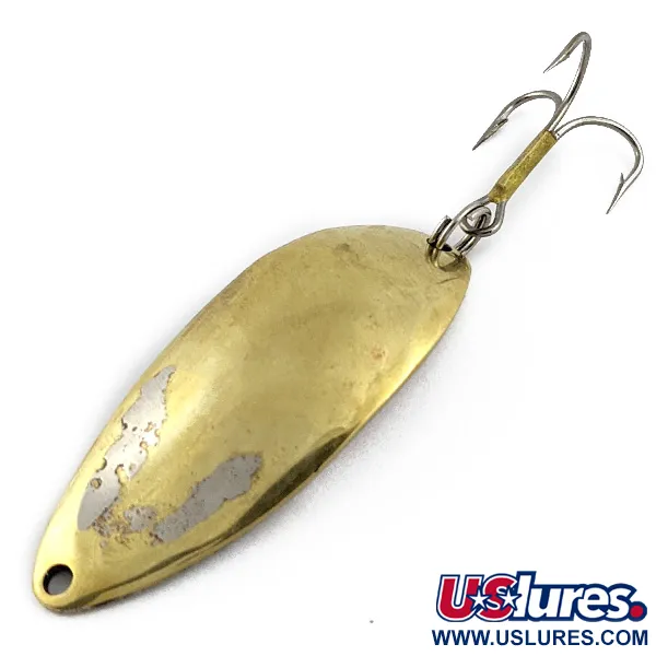 Vintage  Seneca Little Cleo (Hula Girl), 2/3oz Gold fishing spoon #17798