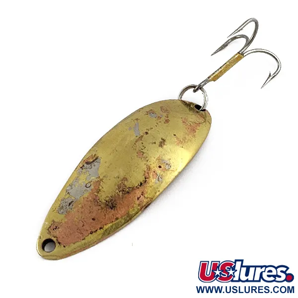 Vintage  Seneca Little Cleo (Hula Girl), 1/2oz Copper/gold fishing spoon #17803