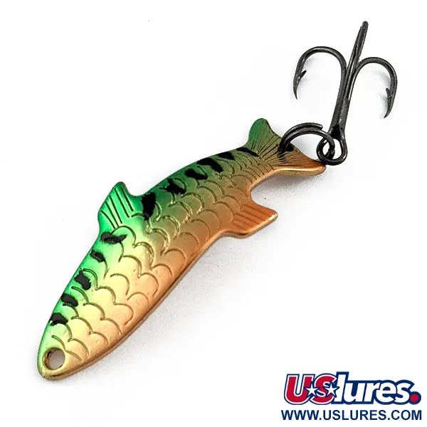 Vintage   Acme Phoebe, 1/8oz Fire Tiger fishing spoon #17806