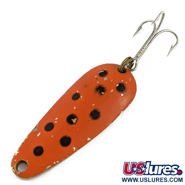 Vintage   Nebco Tor-P-DO 2, 1/2oz Red/black/nickel fishing spoon #17854