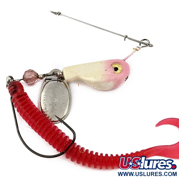 Vintage  Walleye Specialties Walley Wally spin, 3/4oz Nickel fishing #17858