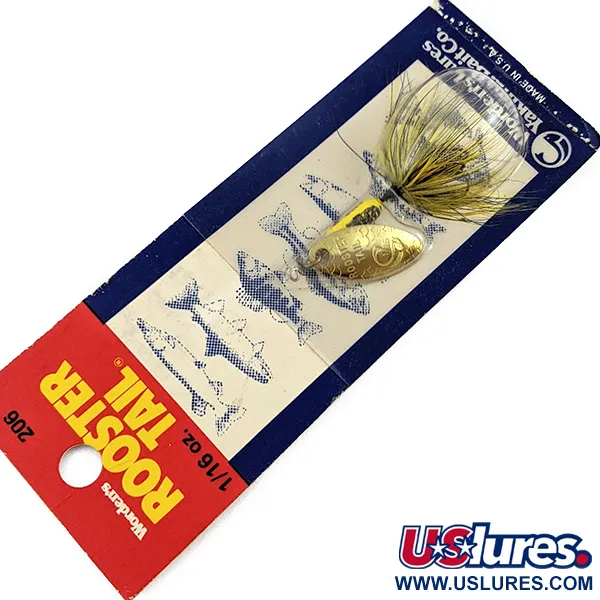  Yakima Bait Worden's Original Rooster Tail , 3/32oz Gold spinning lure #17864