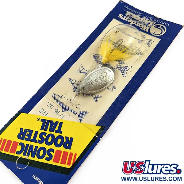  Yakima Bait Worden’s Original Sonic Rooster Tail, 3/32oz Silver spinning lure #17865