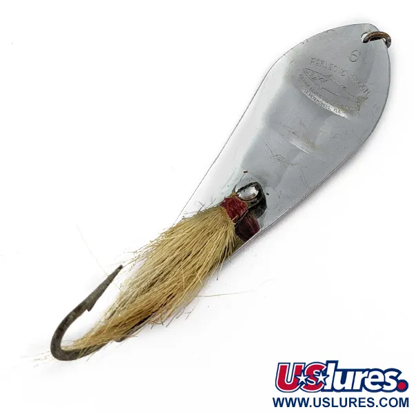 Vintage   Vintage Barracuda Reflecto Spoon #6, 1oz Nickel fishing spoon #17868