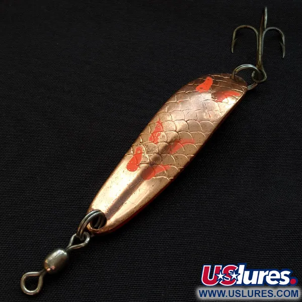 Vintage  Luhr Jensen Krocodile #3, 1/3oz Copper fishing spoon #17875