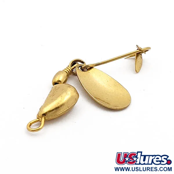 Vintage  Hildebrandt Spinners Hildebrandt's Gold Nugget Twin Spin, 3/16oz Gold fishing #17906