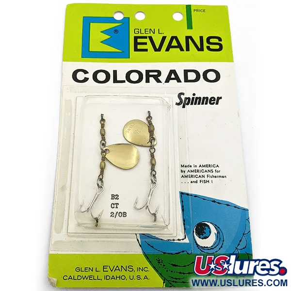 Vintage   Glen Evans Colorado Spinner 2/0,   spinning lure #17907