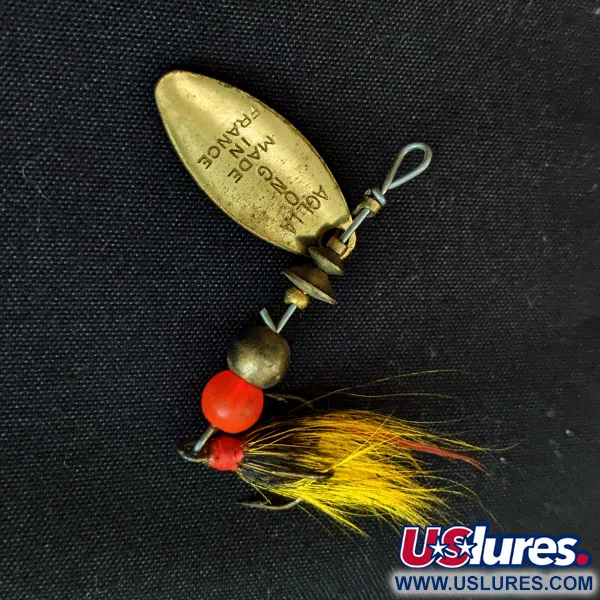 Vintage   Mepps Aglia 0 Dressed, 3/32oz Silver spinning lure #17914