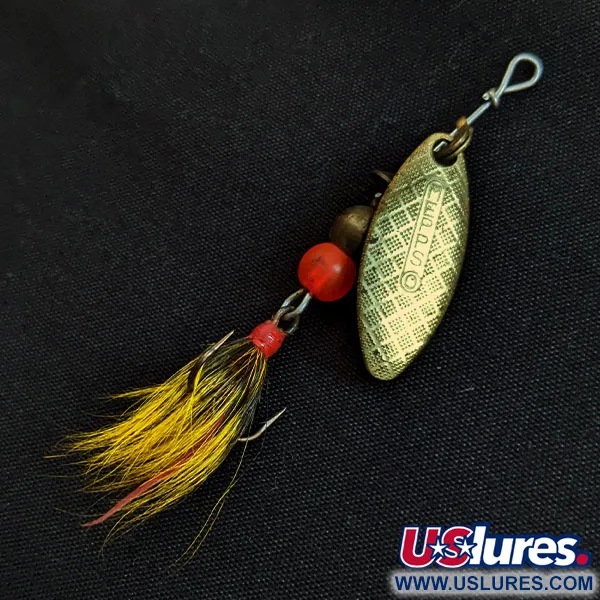 Vintage   Mepps Aglia 0 Dressed, 3/32oz Silver spinning lure #17914