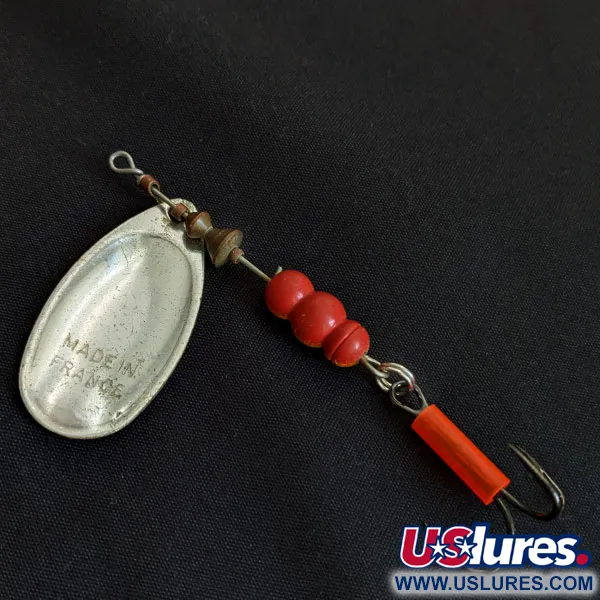 Vintage   Mepps Aglia 4, 1/3oz Silver spinning lure #17918