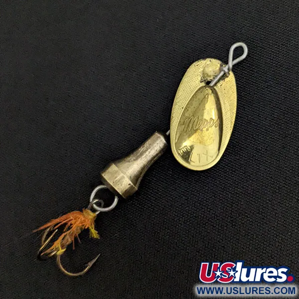 Vintage   Mepps Elix 1, 1/8oz Brass spinning lure #17920