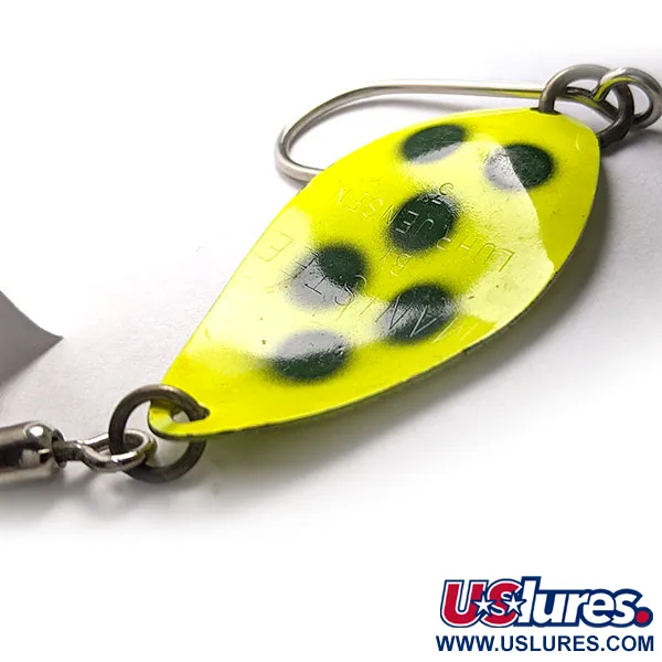 Vintage   Luhr Jensen Manistee 3, 1/3oz Yellow fishing spoon #17922