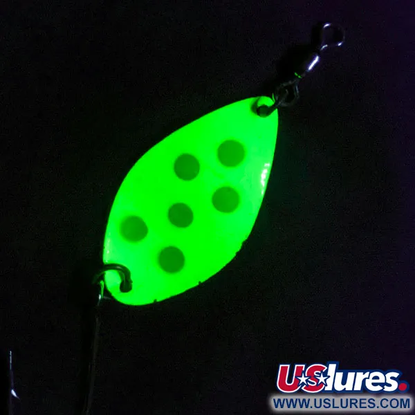 Vintage   Luhr Jensen Manistee 3, 1/3oz Yellow fishing spoon #17922