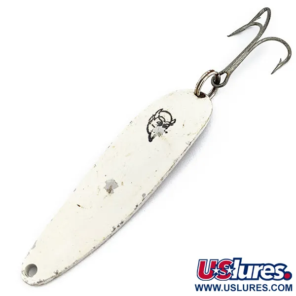 Vintage  Eppinger Dardevle Cop-E-Cat 7400, 2/3oz Nickel/white fishing spoon #17929