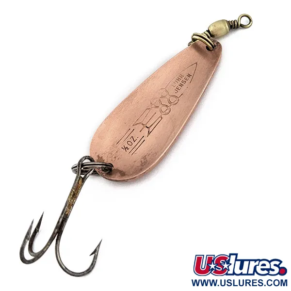 Vintage   Luhr Jensen Rocket 88, 1/2oz Copper fishing spoon #17930