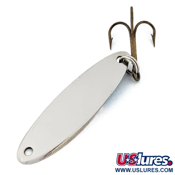 Vintage  Acme Kastmaster, 1/4oz Nickel/blue fishing spoon #17932