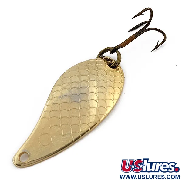 Vintage   Ideal Products Mr Fish, 3/16oz Gold fishing spoon #17935