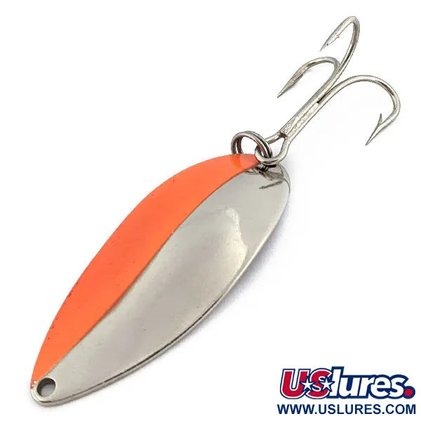 Vintage  Seneca Little Cleo (Hula Girl), 3/4oz Nickel/orange fishing spoon #17940