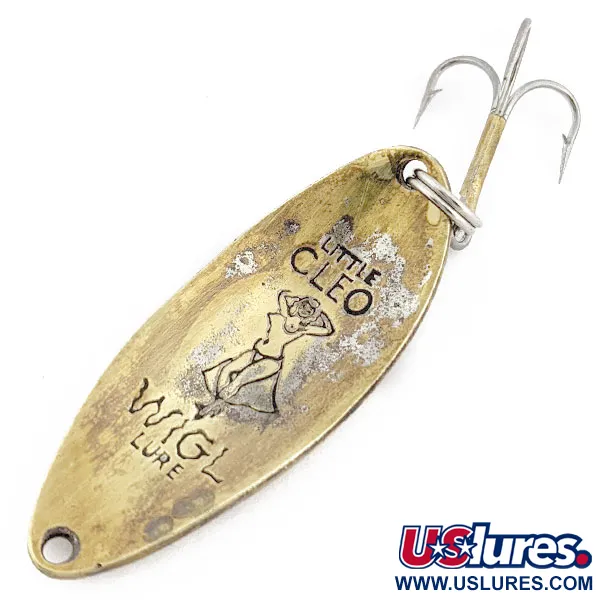 Vintage  Seneca Little Cleo (Hula Girl), 1/2oz Gold fishing spoon #17946