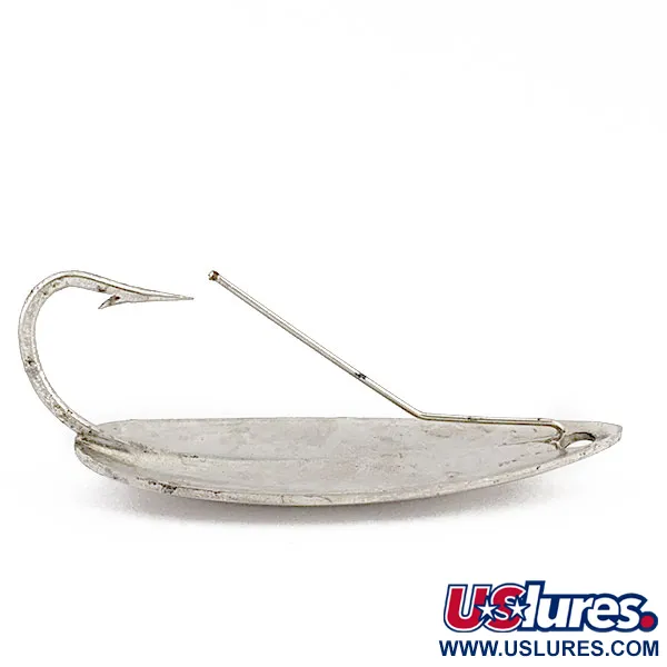 Vintage   Atlantic Lures Celebrated Weedless, 1/3oz Nickel fishing spoon #17958