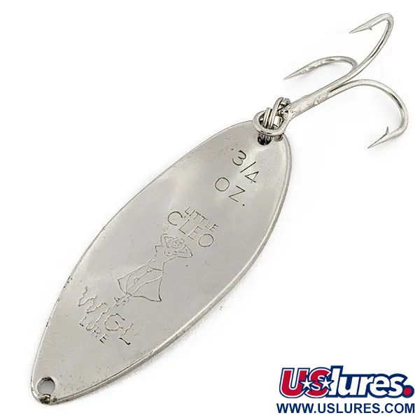 Vintage  Seneca Little Cleo (Hula Girl), 3/4oz Red/Nickel fishing spoon #17959