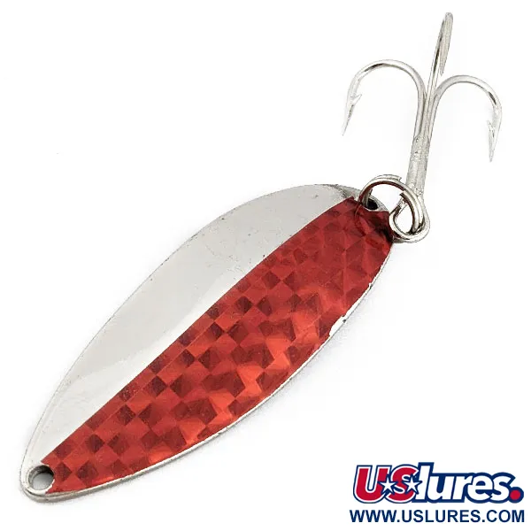 Vintage  Seneca Little Cleo (Hula Girl), 3/4oz Red/Nickel fishing spoon #17959