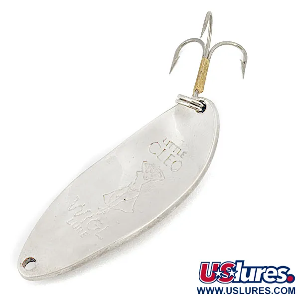 Vintage  Seneca Little Cleo (Hula Girl), 1/2oz Nickel fishing spoon #17970