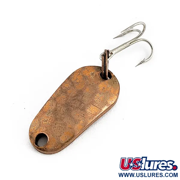Vintage   Luhr Jensen Luhr’s wobbler, 3/16oz Copper fishing spoon #17976