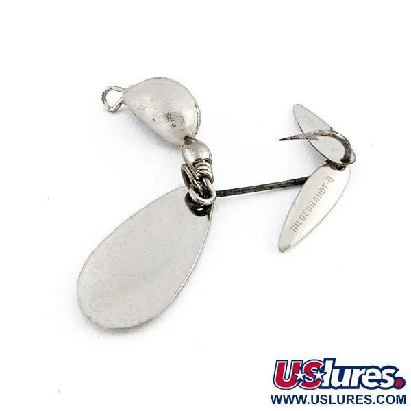 Vintage  Hildebrandt Spinners Hildebrandt's Gold Nugget Twin Spin, 1/4oz Nickel fishing #17980